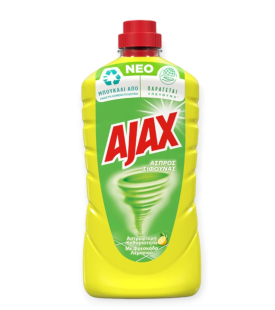 Ajax Υγρό Πατώματος 1Lt Άσπρος Σίφουνας Άρωμα Λεμόνι