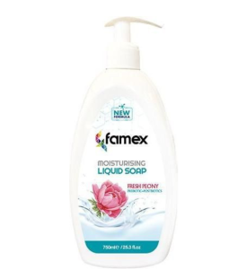 Famex Fresh Peony Κρεμοσάπουνο Moisturising Liquid Soap 750ml