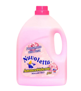 Nuvoletta Mαλακτικό Ρούχων Άρωμα Λουλουδιών (Ροζ) 3L 40ΜEZ