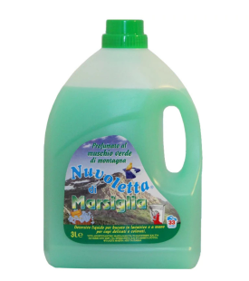 Nuvoletta Υγρό Απορρυπαντικό Πλυντηρίου Ρούχων Marsiglia al Muschio Verde, 3lt