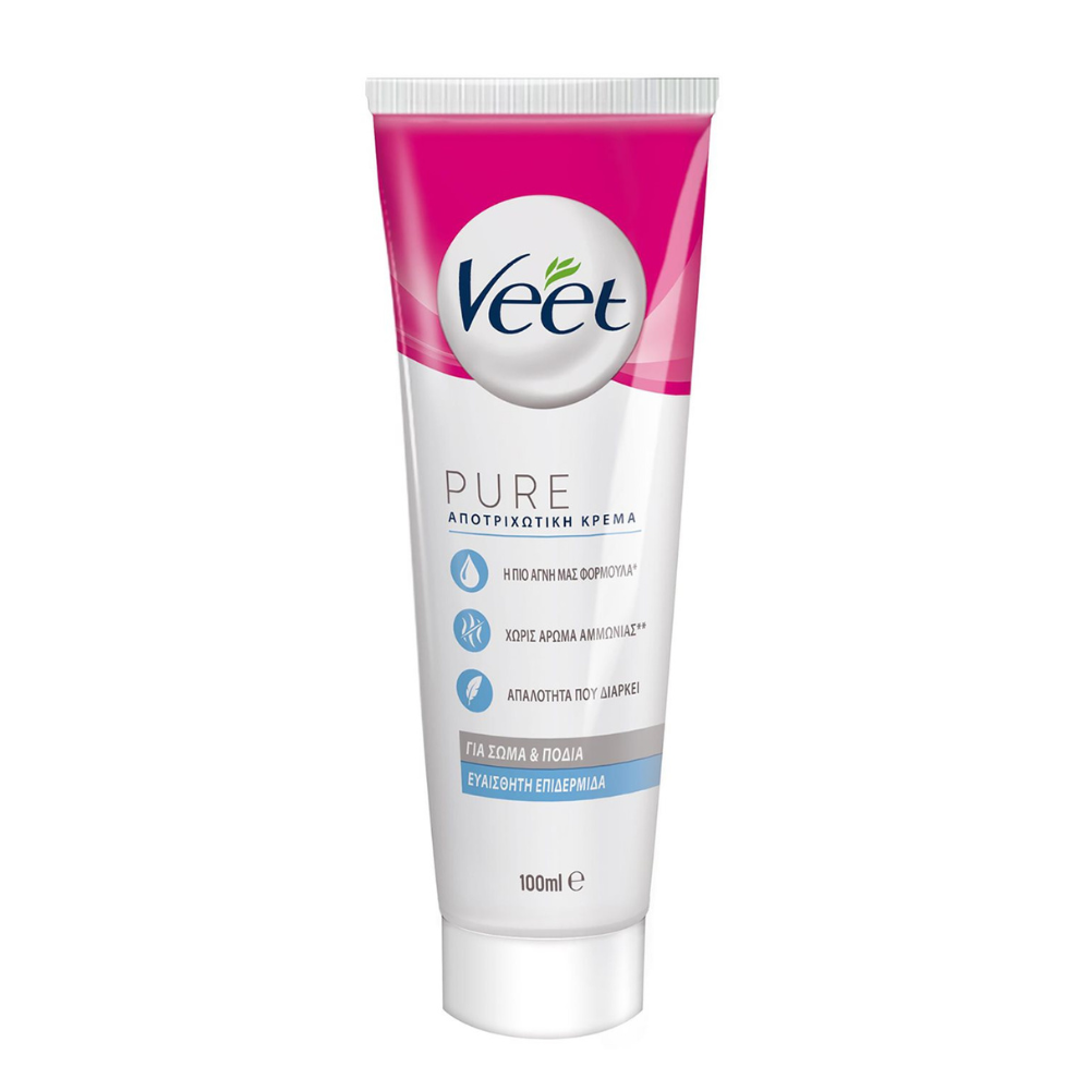 VEET Pure Αποτριχωτική Κρέμα για Ευαίσθητες Επιδερμίδες 100ml