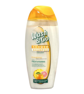Wash & Go Fruit 95% Natural Σαμπουάν 250ml