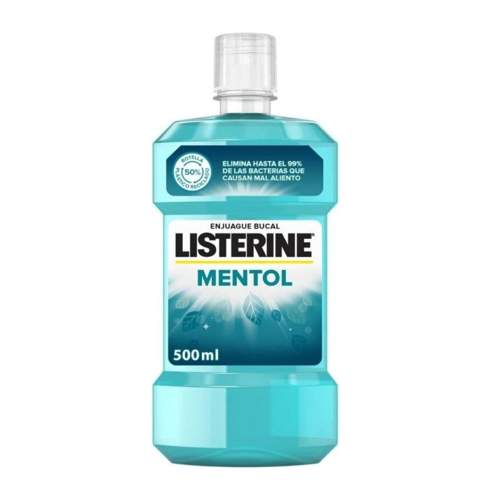 Listerine Mentol Στοματικό Διάλυμα Κατά της Πλάκας 500ml